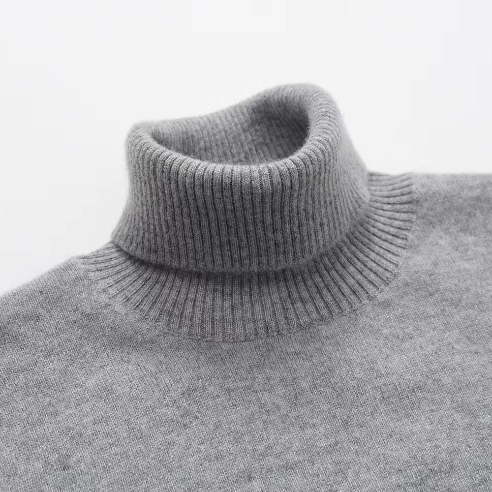 Cashmere Notes Turtleneck Women's Pullover