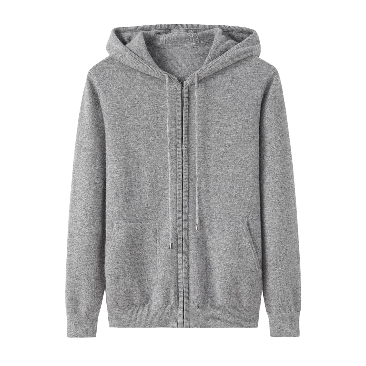 Cashmere Notes Women's Cashmere Cardigan with Hooded Zipper