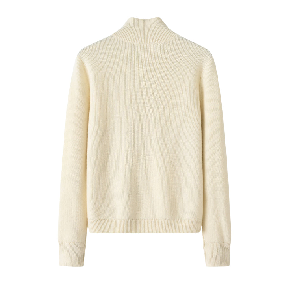 Cashmere Notes Half-high Single-bed Women's Pullover