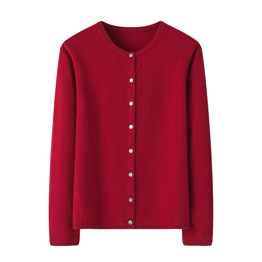 CASHMERE BLENDED CARDIGAN ROUND NECK（カーディガン/ボレロ